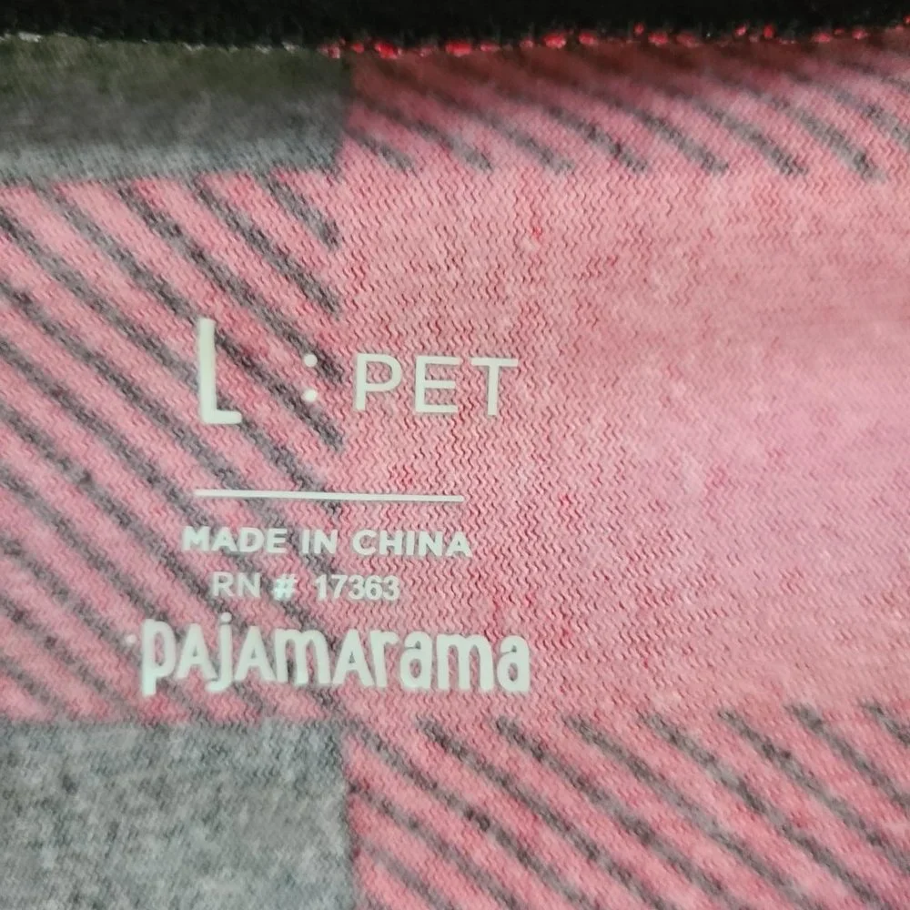 PAJAMARAMA Buffalo Notch Pet Family One Piece Dog PJ Size L - Picture 8 of 9